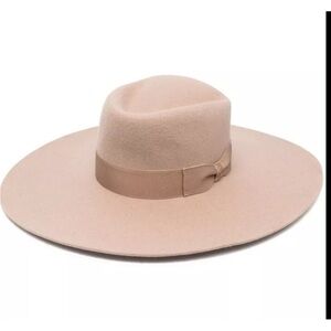 Anthropologie Van Palma Wide Brim Wool Felt Western Hat - Beige - Size S 108982331_011_b?$a15-pdp-  main image 4